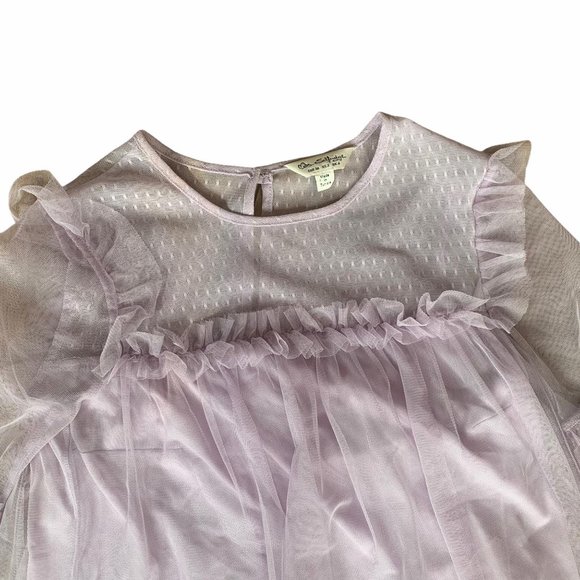 Miss Selfridge Pastel Purple Sheer Romantic Top - Picture 4 of 7
